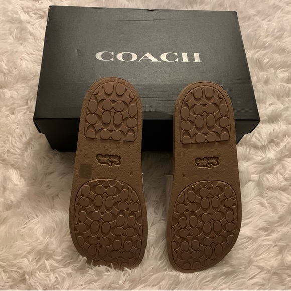 LAST PAIR! Coach Udele Slides Sandals Shoes Pool Slides - Picture 6 of 8